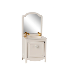 MAILEG MOUSE BATHROOM SINK DRESSER WITH MIRROR