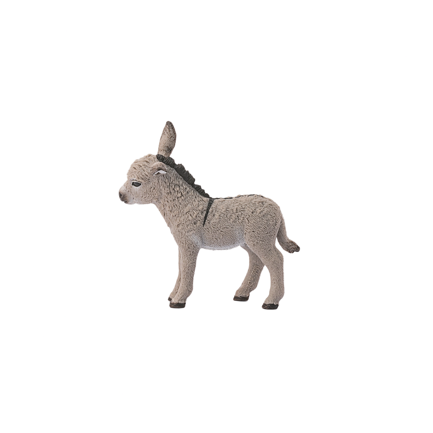 Stuffed donkey toy on a white background