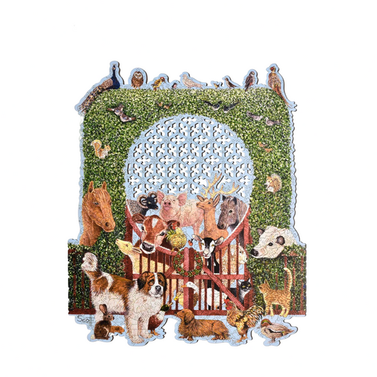 PEACE AND GOODWILL WOOD PUZZLE