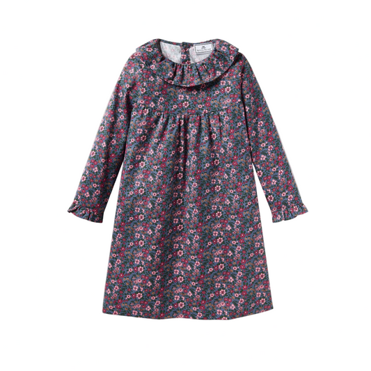 Floral patterned dress on a white background