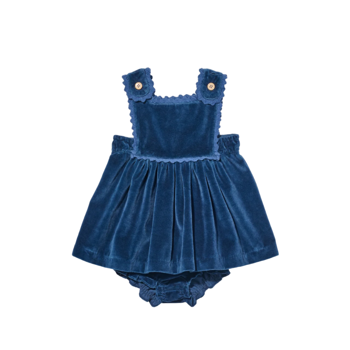 DOROTHY VELVET DRESS - PETROL