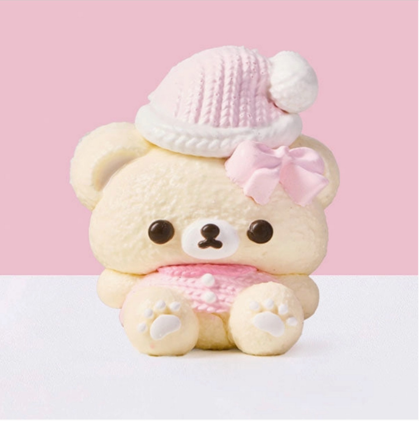 TABA SQUISHY DELUXE  - BEAR WITH PINK HAT