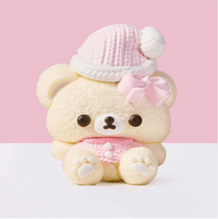 TABA SQUISHY DELUXE  - BEAR WITH PINK HAT