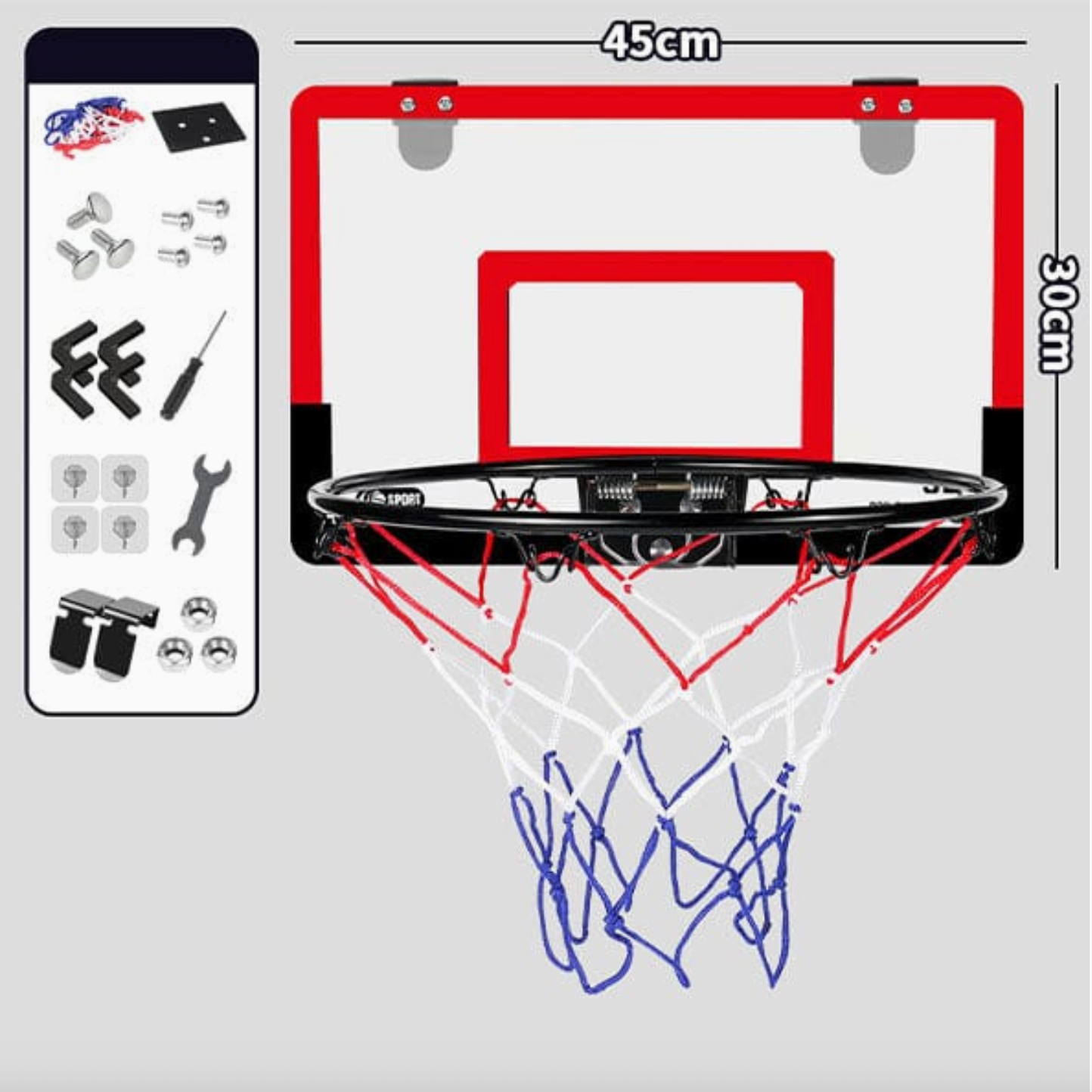 STEALTHDUNK: INDOOR HOOP WITH CLEAR BACK