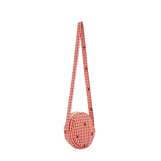 STRAWBERRY GINGHAM PURSE