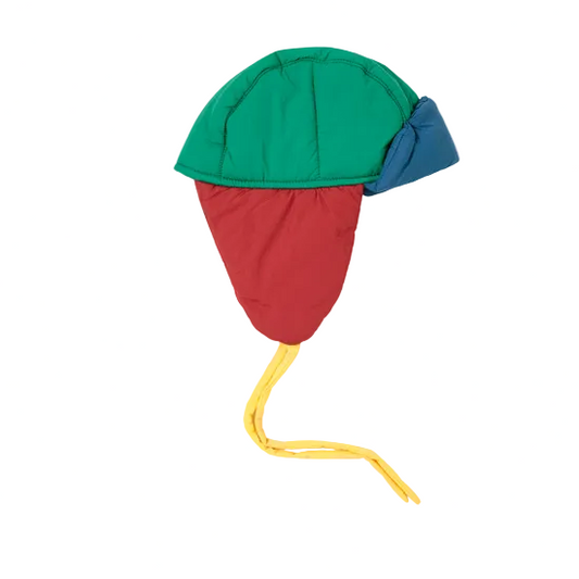 COLOR BLOCK PADDED CHAPKA HAT