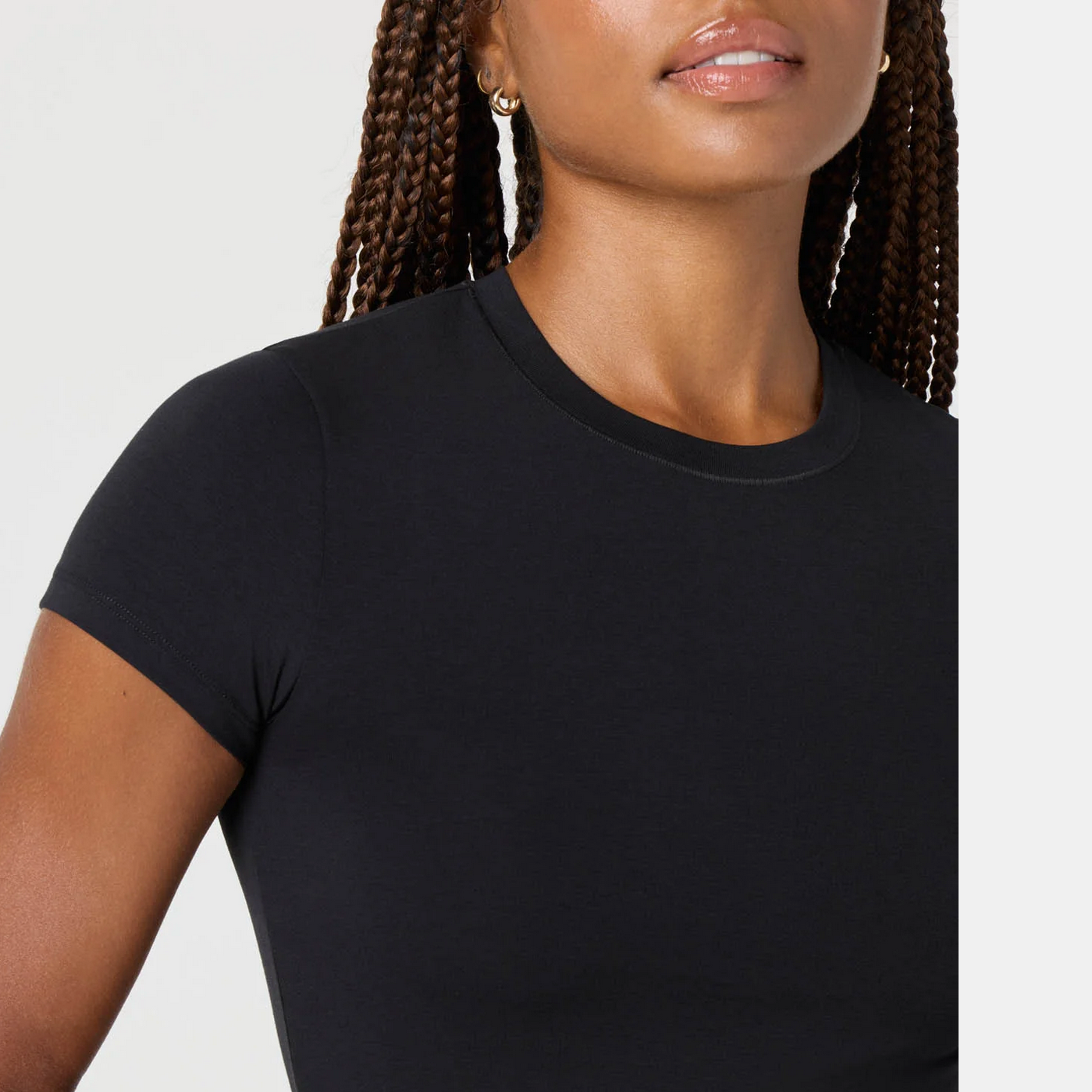 SOFTIE COTTON TEE - BLACK