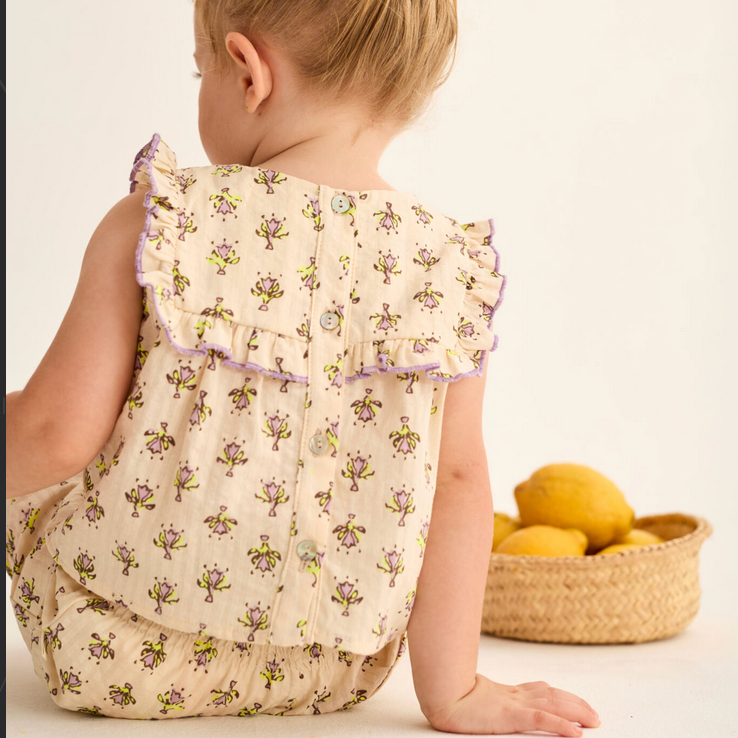 ARI INDIAN FLOWER PRINT BABY SET