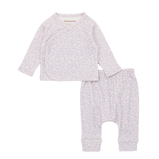 BABY WRAP SET - MIST BUNNY MEADOW