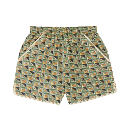 TRAVELERS SHORTS - LAWN STAMPS