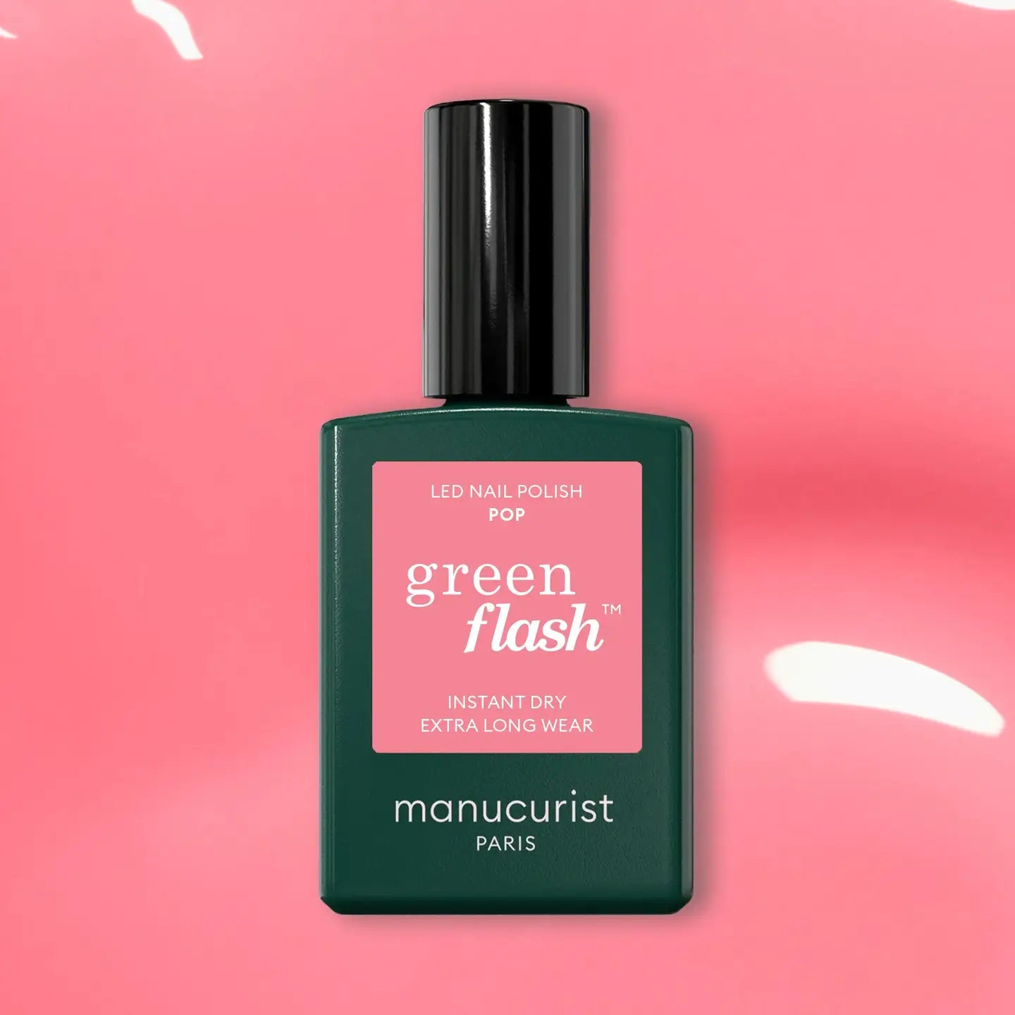 MANUCURIST GREEN FLASH™ GEL VARNISH - POP PINK