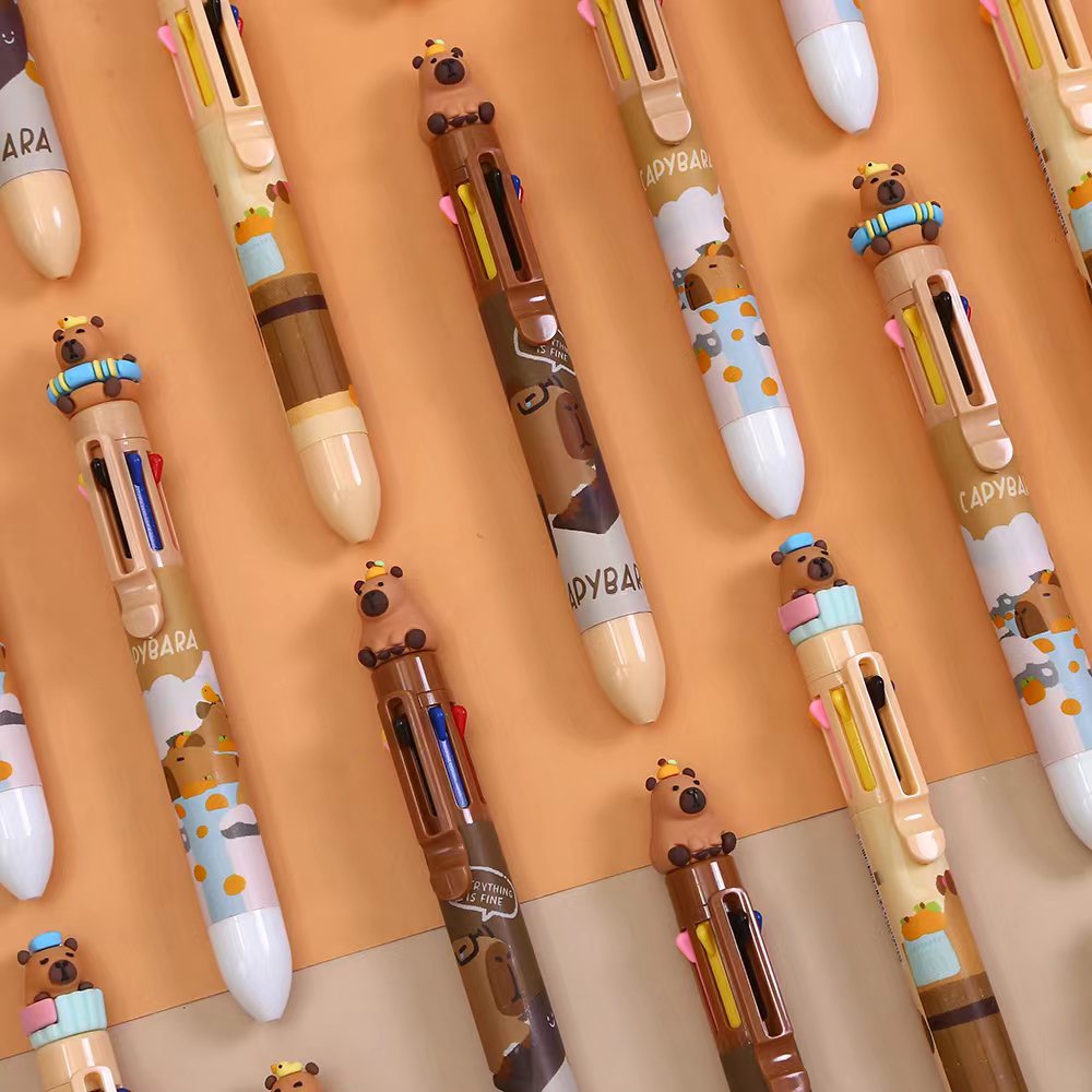 CAPYBARA 8-COLOR RETRACTABLE BALL PEN