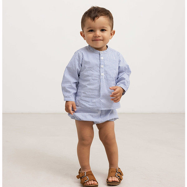 TOTORO BLUE STRIPE BABY SHIRT