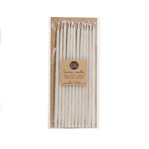 IVORY TALL BEESWAX CANDLES
