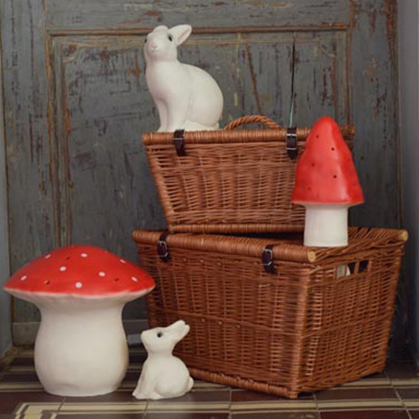 RED TOADSTOOL LAMP