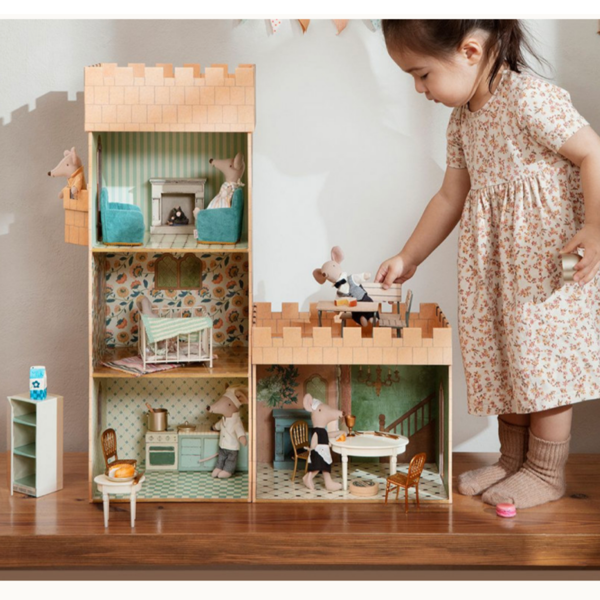 MAILEG MOUSE GOLD CHAIR