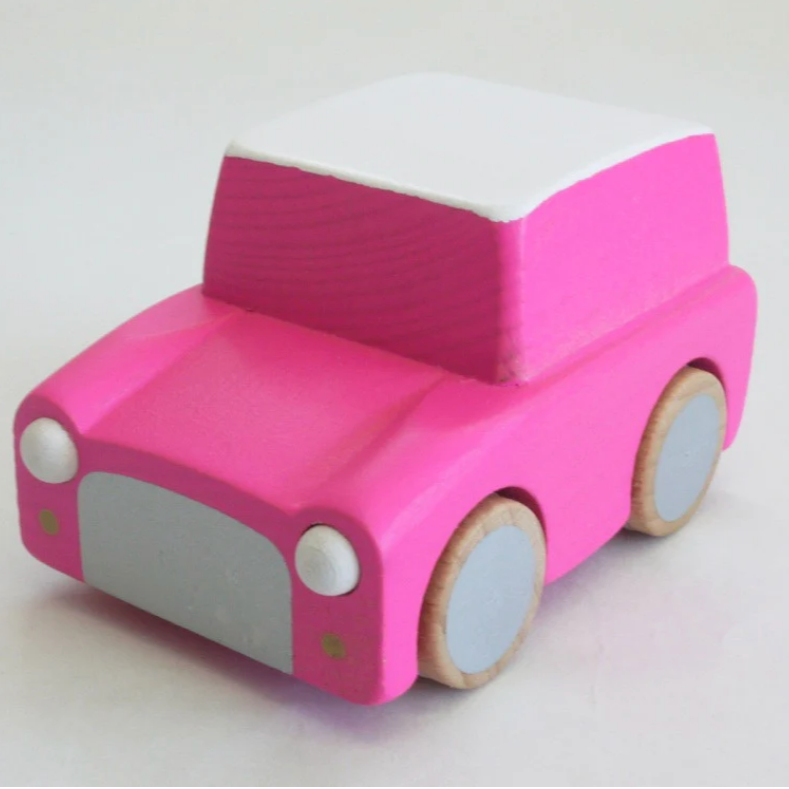 CLASSIC WOODEN KURUMA WIND-UP CAR