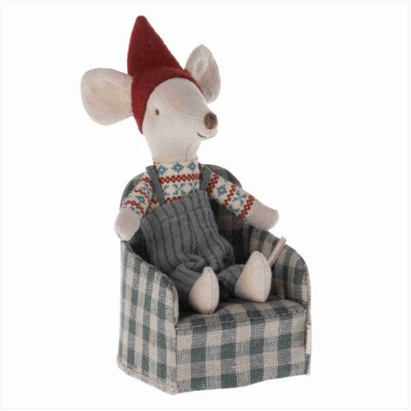 MAILEG MOUSE CHAIR GINGHAM