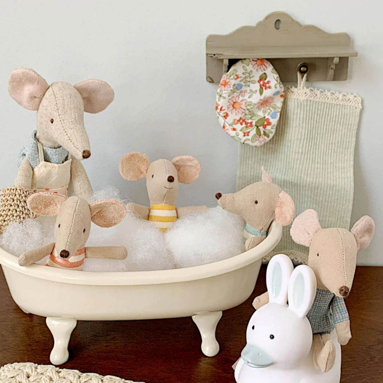 MAILEG BABY MICE TRIPLETS IN MATCHBOX