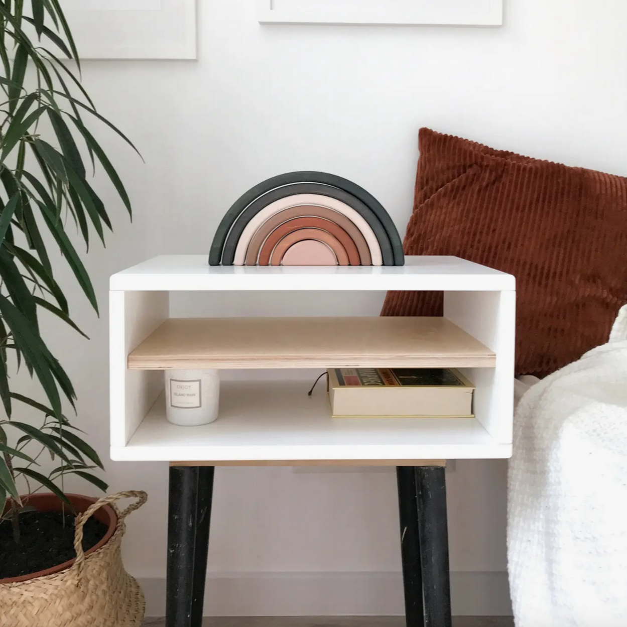 WOODEN RAINBOW STACKING TOY