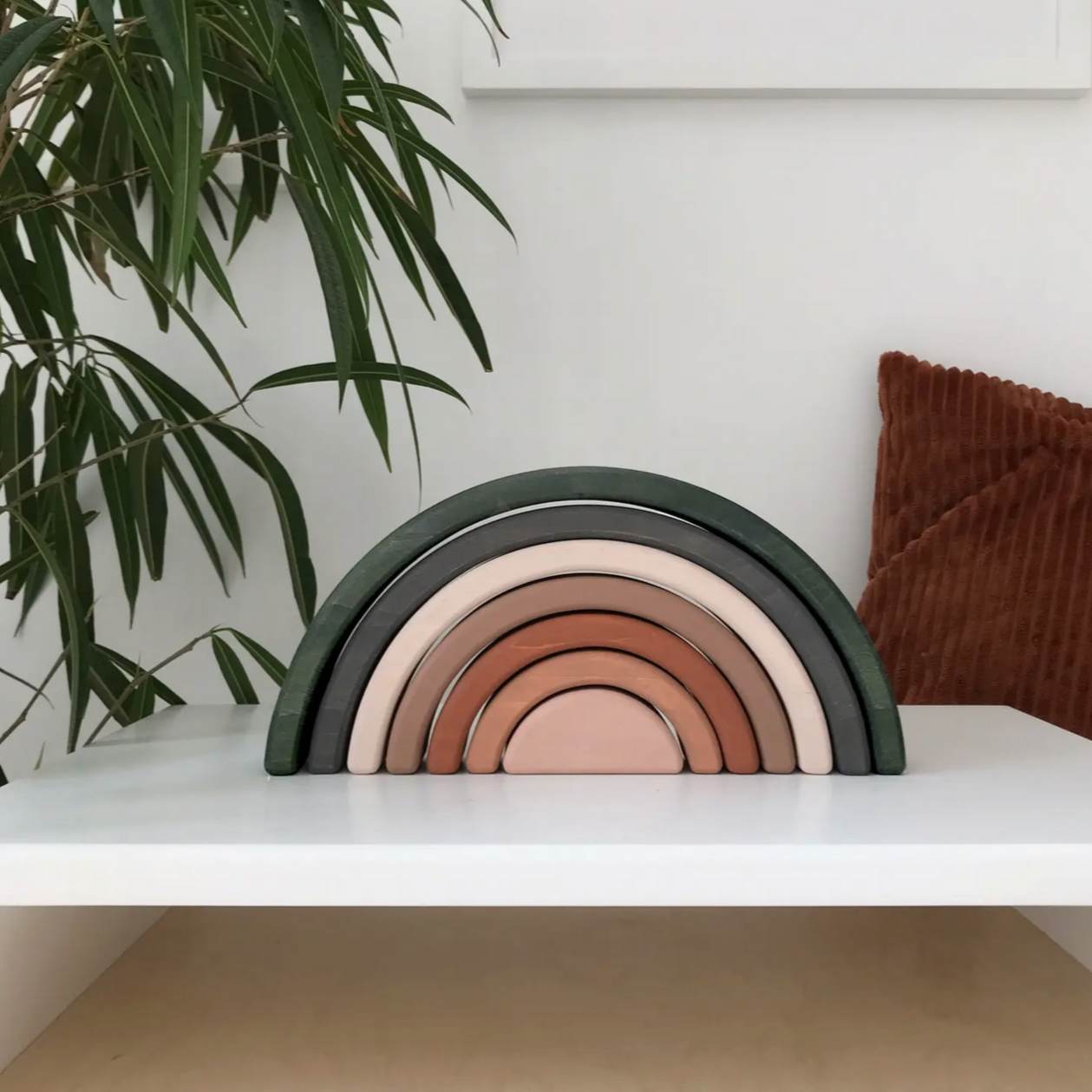 WOODEN RAINBOW STACKING TOY