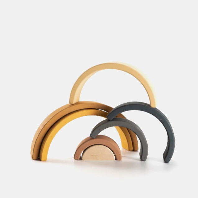 WOODEN RAINBOW STACKING TOY