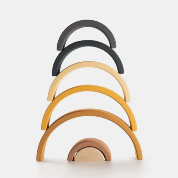 WOODEN RAINBOW STACKING TOY