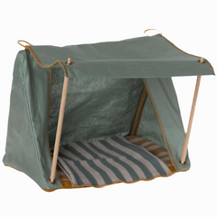 MAILEG MOUSE HAPPY CAMPER TENT - GREEN