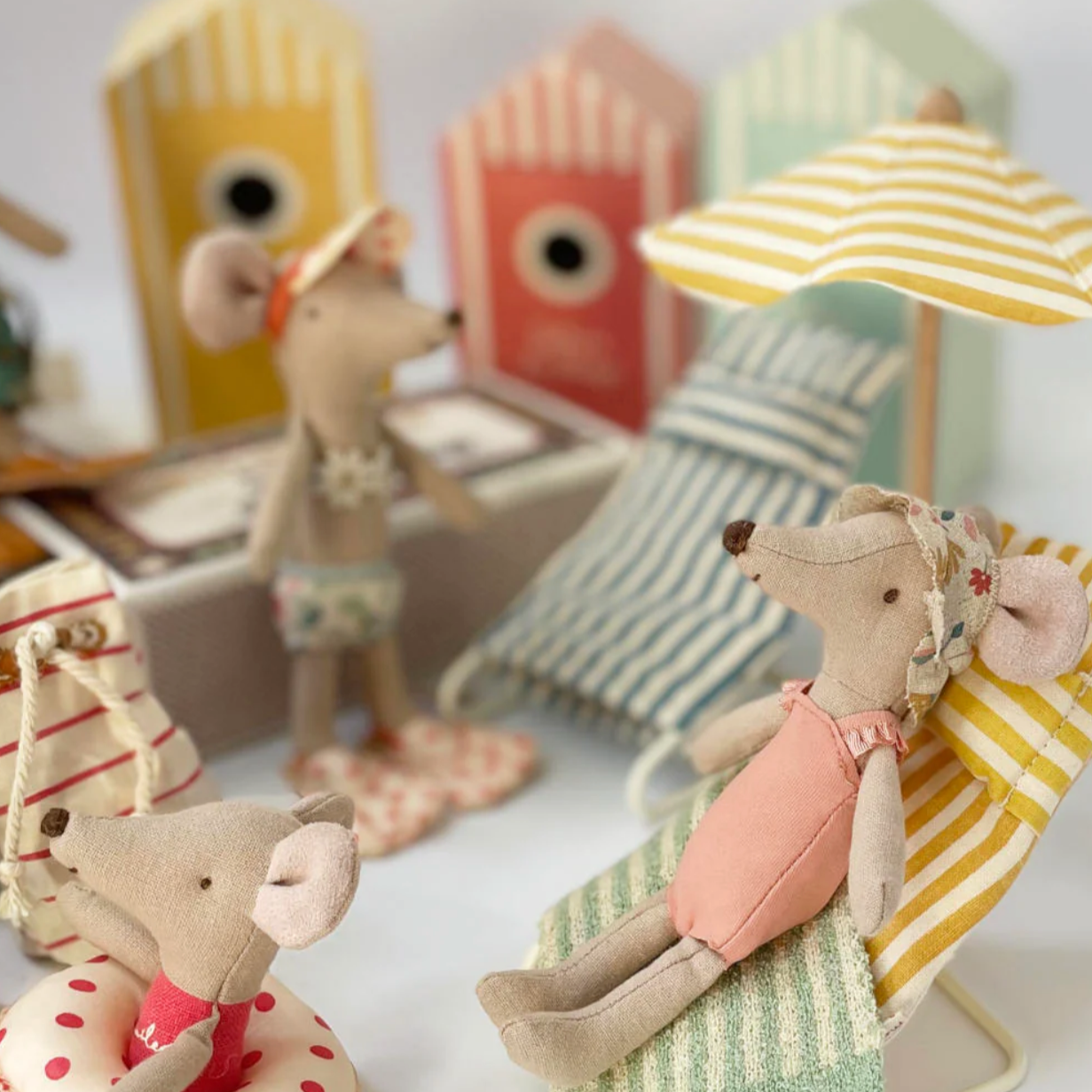 CABINE DE PLAGE SWIMSUIT SET BEACH MOUSE  - BIG SISTER