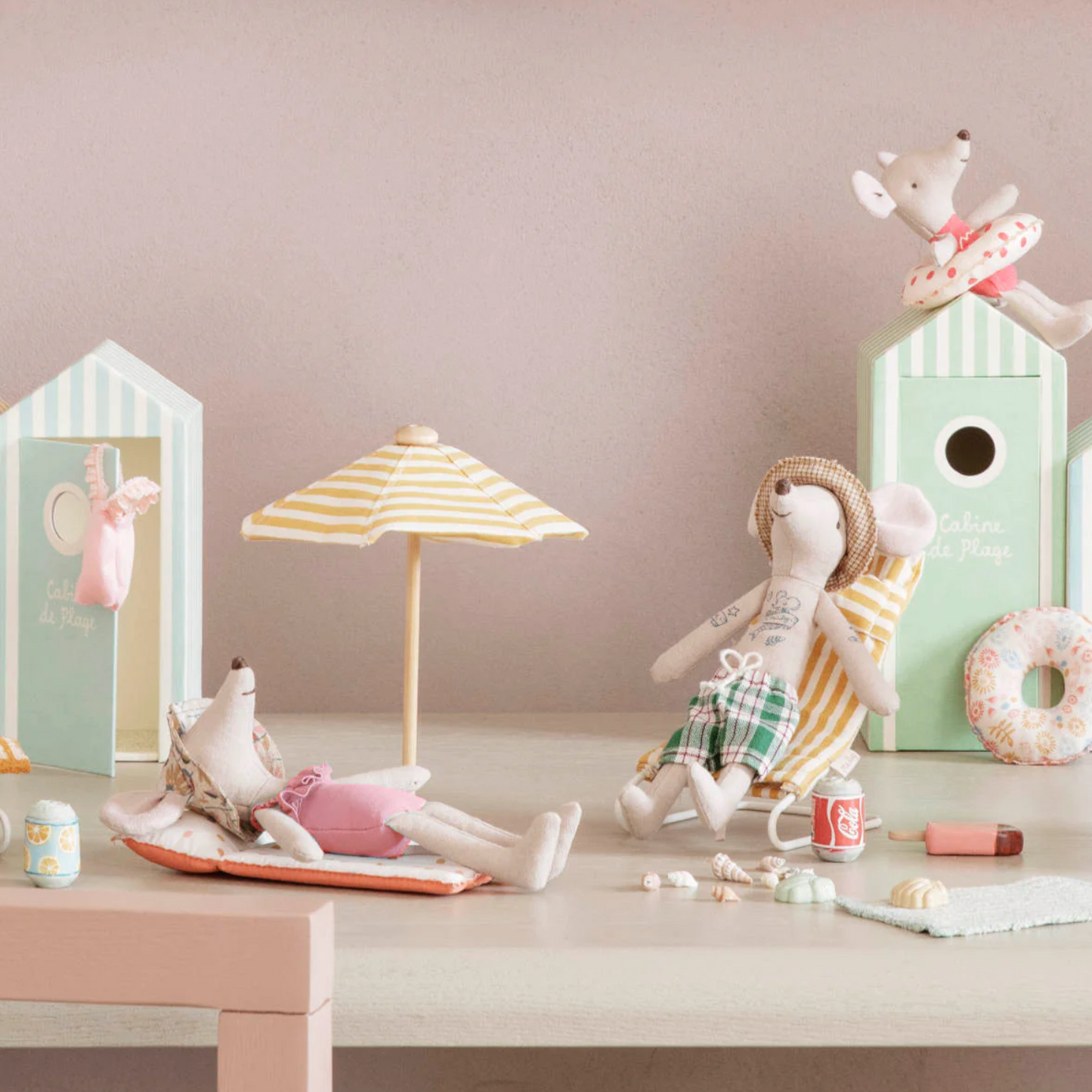 CABINE DE PLAGE SWIMSUIT SET BEACH MOUSE  - BIG SISTER