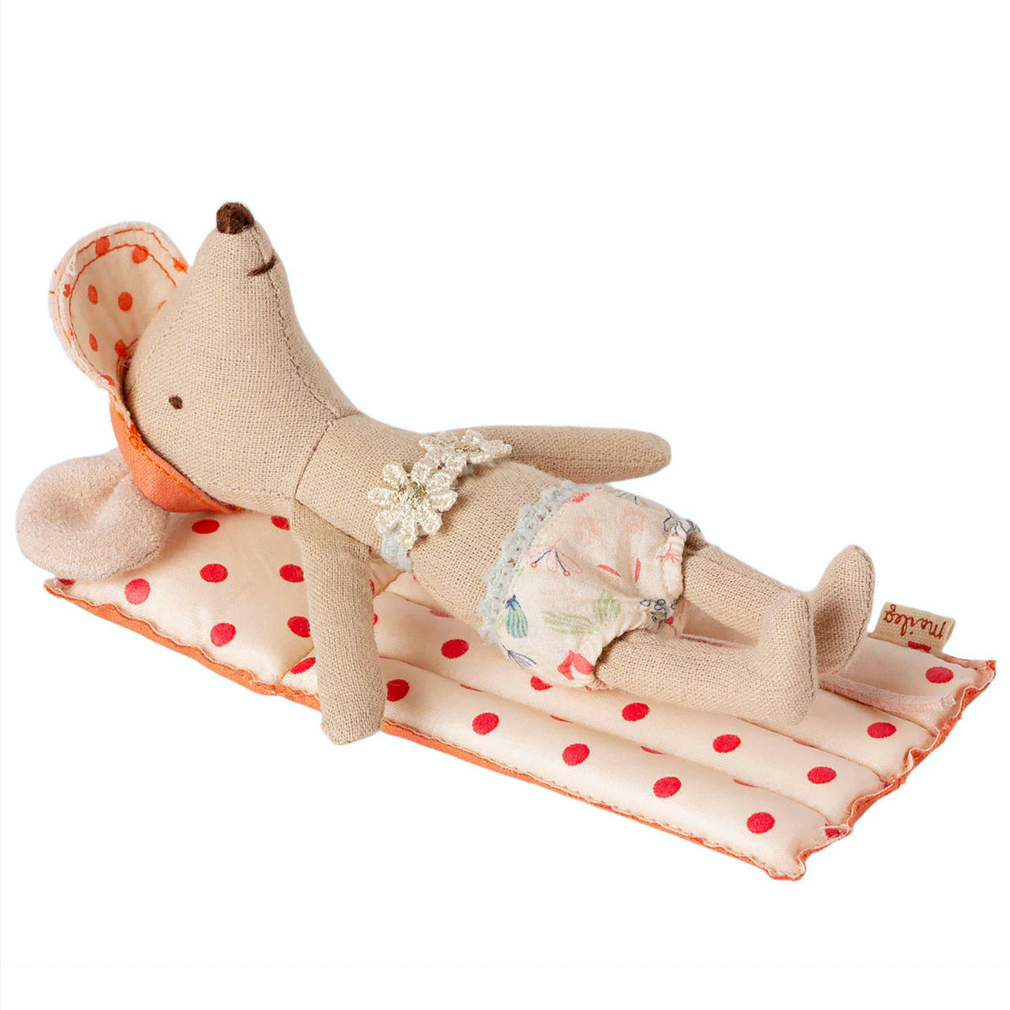 MAILEG MOUSE AIR MATTRESS - RED DOT