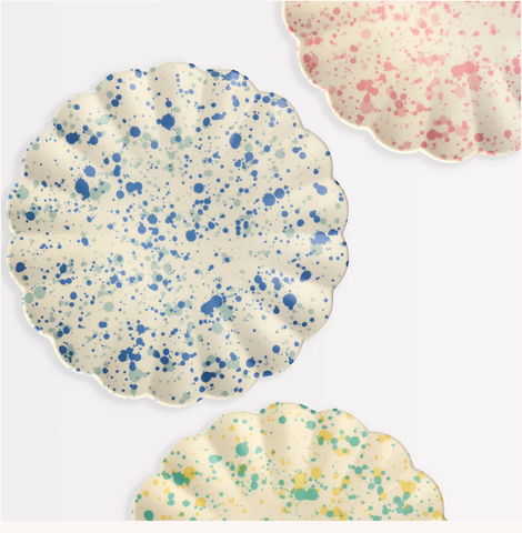 SPECKLED PLATE SET OF SIX