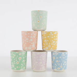 FLORAL CUP SET OF SIX