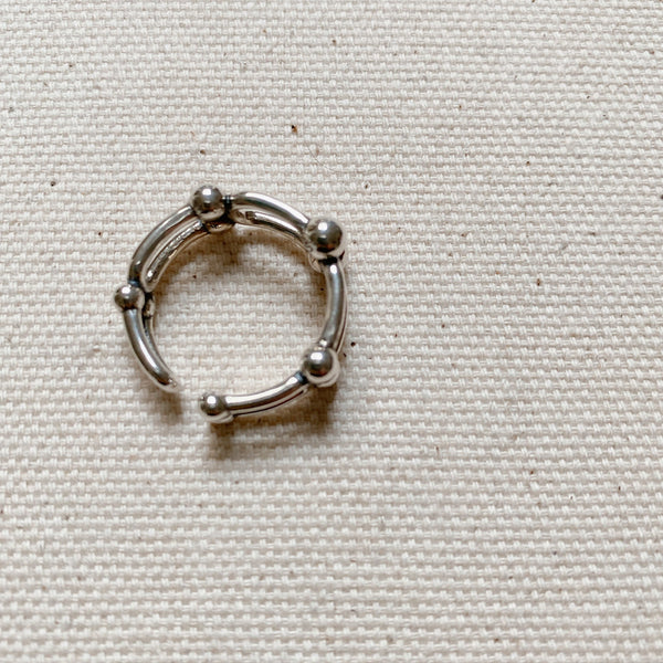 SILVER DOUBLE KNOT RING