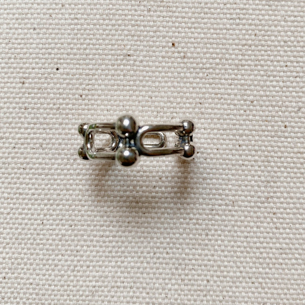 SILVER DOUBLE KNOT RING